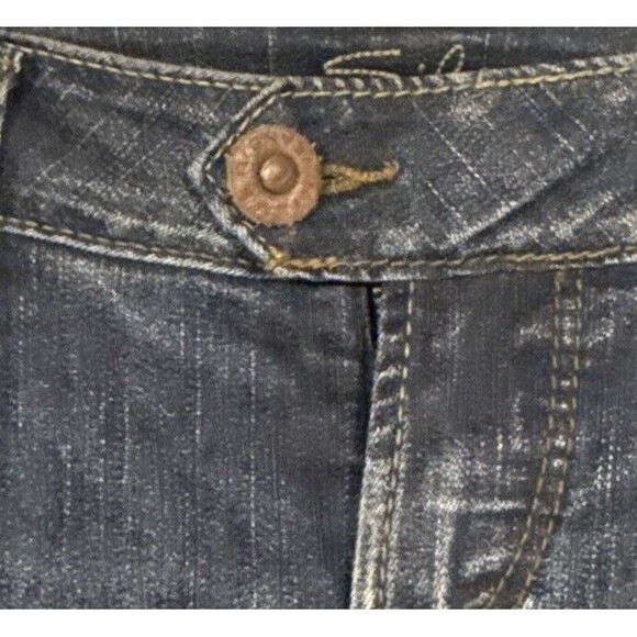 Silver Jeans Tuesday Bootcut Size 31 with stretch Distressed Medium wash denim - Picture 5 of 12
